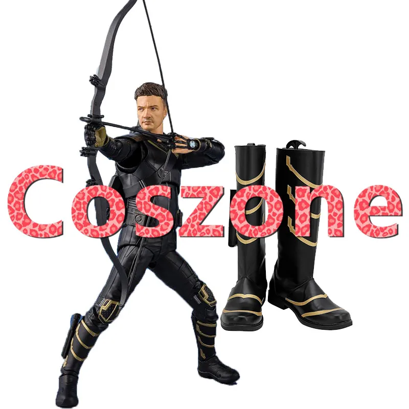 Мстители эндгейм Hawkeye косплей обувь сапоги Хэллоуин карнавальные аксессуары к костюму для Косплей