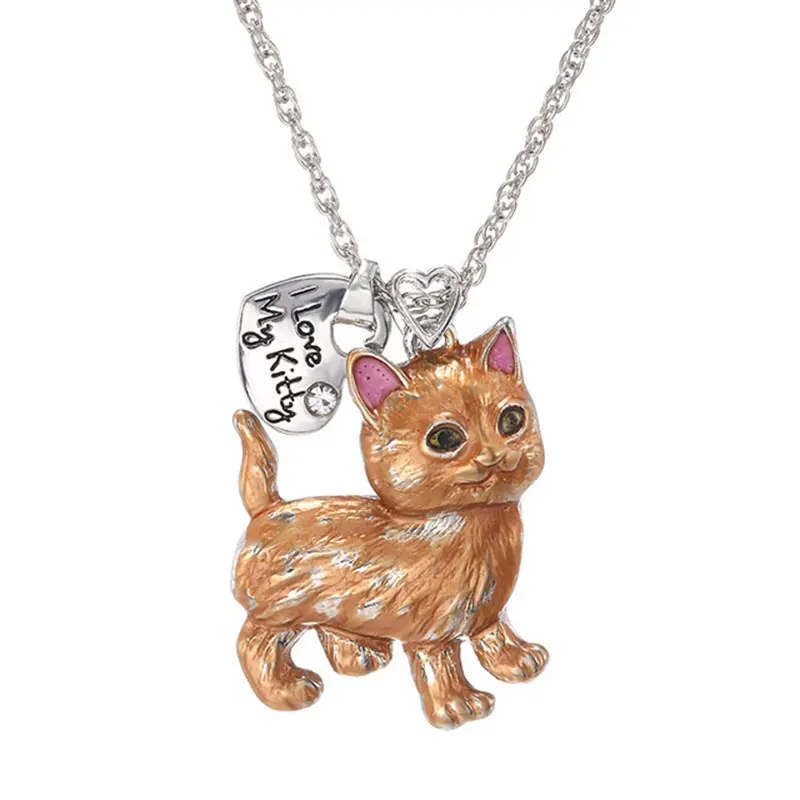 Fashion-I-Love-My-Kitty-Cute-Animal-Cat-Necklace-for-Women-Girls-Crystal-Rhinestone-Kids-Children