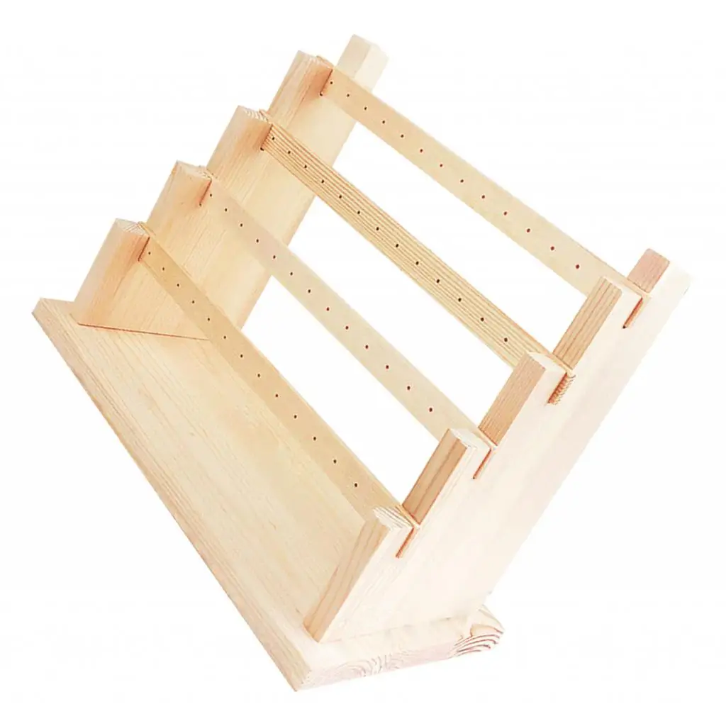 Wood Earring Stand Earring Holder Display Stand Jewelry Display Rack Tiered Jewelry Jewelry Packaging