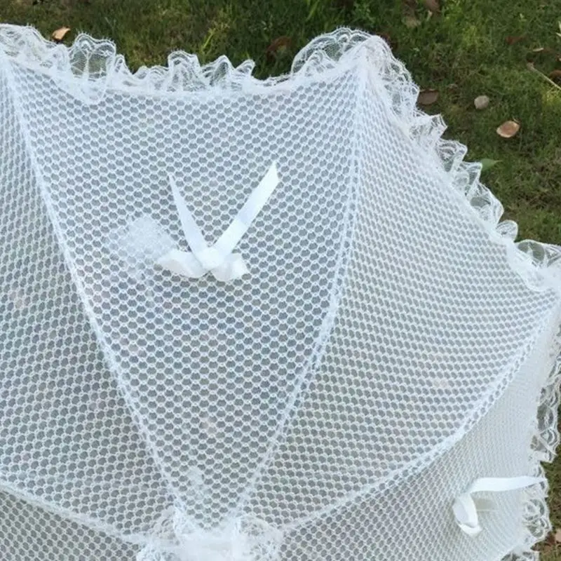 Свадебный зонтик полый кружевной белый романтический реквизит для фотосессии декоративный зонтик Цветочница