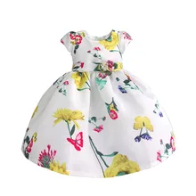 Hetiso/летние платья с бабочками для девочек детское элегантное платье принцессы с цветочным рисунком детская праздничная одежда для 4, 5, 6, 7, 8, 9 лет