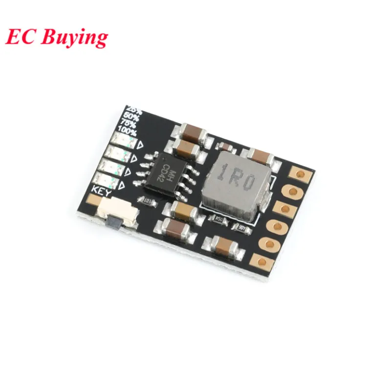 Фото 10 шт./лот MH-CD42 CD42 DC 5V 2.1A Mobile Power DIY Board 4.2V Зарядка/разрядка (Boost)/Защита батареи/Индикаторный модуль №2