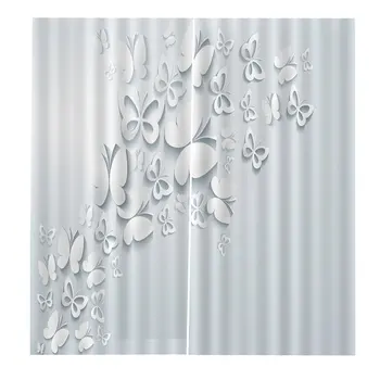 

170*200cm Curtains For Living Room Bedroom Window Curtains Printed Balcony Sun Shading BJQ-1287