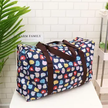 

1Pc Portable Oxford Cloth Travel Bag Waterproof Carry on Luggage Tote Foldable Trolley Pouch for Weekender Overnight Business