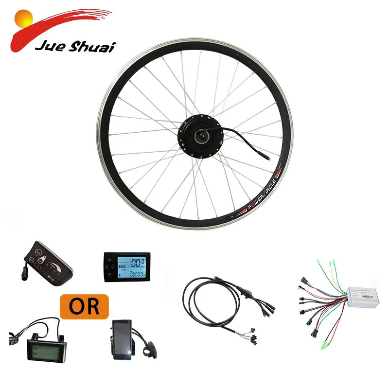 

Ebike Conversion Kit 36V 48V 500W Brushless Hub Motor Wheel 20" 26" 700C Electric Bike Conversion Kit Bicicleta Electrica E bike