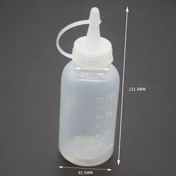 

10Pcs Plastic Squeeze Bottle Small Squirt Jet Sauce Condiment Ketchup Mayo Oil