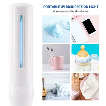 

UV Disinfection Lamp Wand Ultraviolet Sterilizer Portable Rechargeable UV Germicidal Lamp Handheld Sterilizer Light Stick