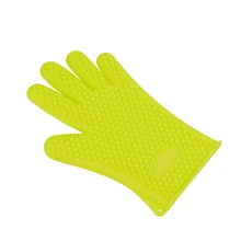 Барбекю перчатка для готовки на гриле Защитная прихватка для барбекю термостойкая Крышка для рук инструменты для приготовления пищи силиконовая кухонная столовая Бар