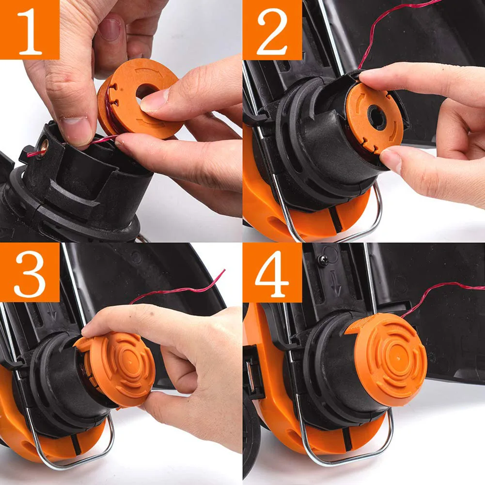 10 шт. Замена триммер для травы катушка линия крышка набор для WORX WA0010
