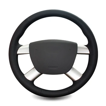 

Microfiber Leather Auto Braid On The Steering Wheel Cover for Ford Kuga 2008-2011 Focus 2 2005-2011 C-MAX 2007-2010 Car Styling