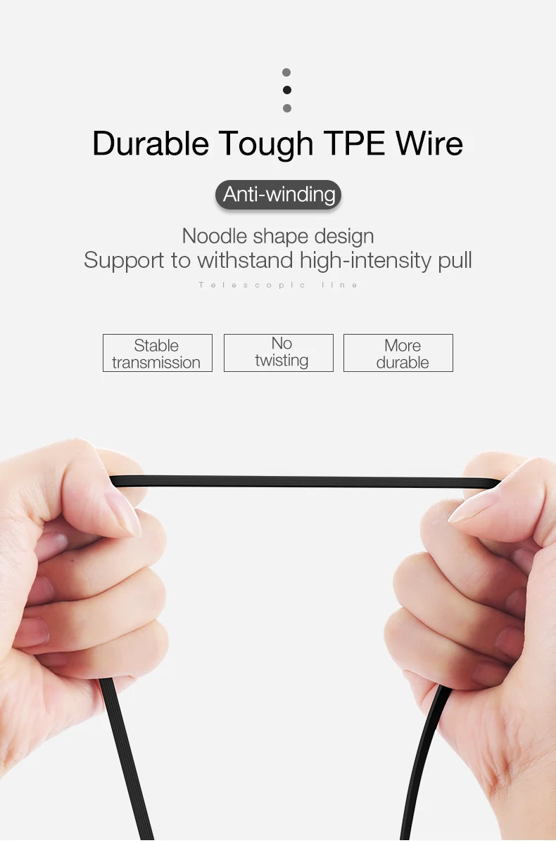 CAFELE Выдвижной usb type C портативный зарядный кабель для samsung Xiaomi huawei Usb гибкий кабель синхронизации данных провод для быстрой зарядки