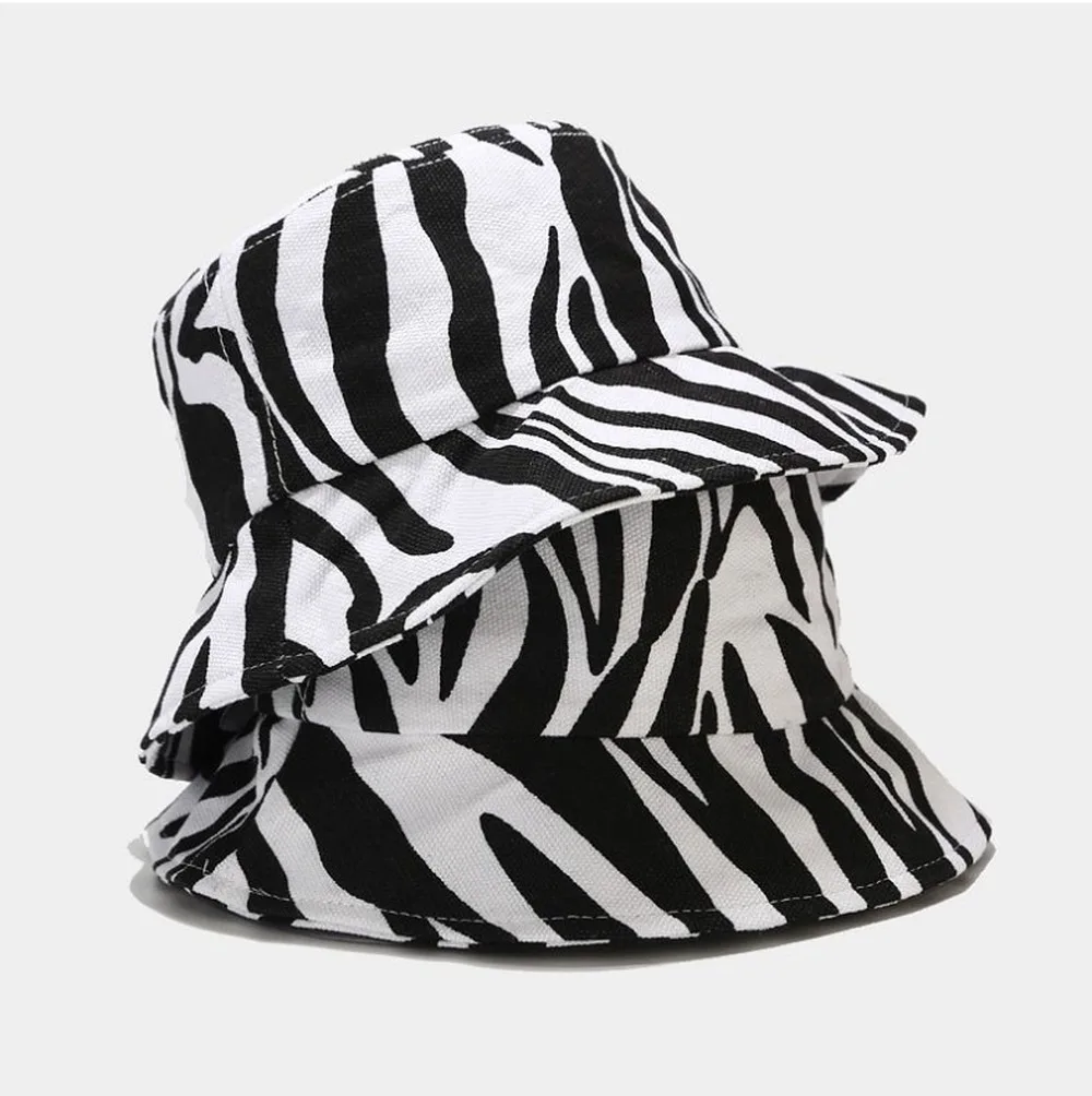 Zebra Stripes Ember Topi Musim Panas 