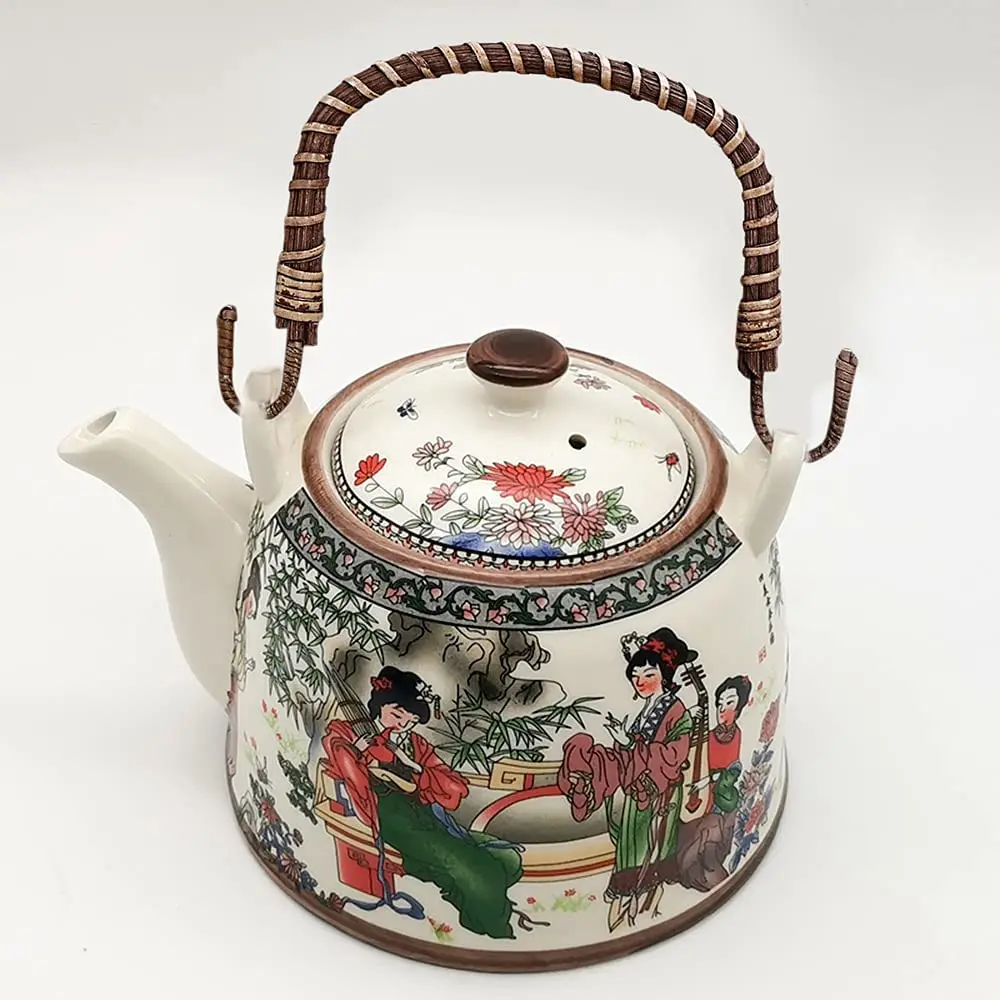 Rattan Woven Teapot Handle Kung Fu Tea Pot Japanese Wired Teapot Replacement For Ceramic Pot Pottery Pots tea pot handle