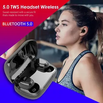 

Bluetooth 5.0 TWS Earphone True Wireless Sport Earphone Stereo With Charging Box For iPhone Xiaomi Huawei Samsung Smartphone