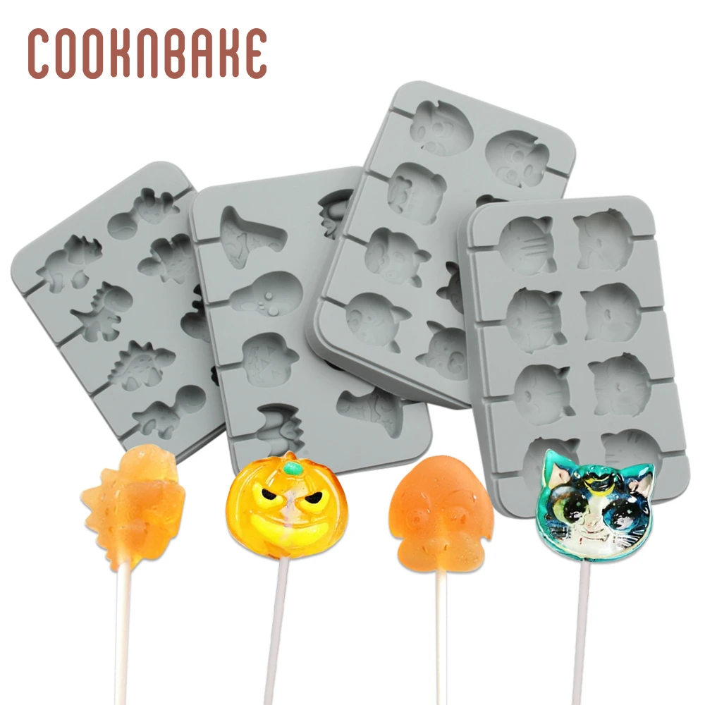 COOKNBAKE леденец форма собака силиконовая для конфет и шоколада кошка динозавр