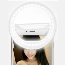 Мобильный телефон портативный зажим селфи кольцо красота заполняющая вспышка объектив светильник лампа для фото камеры для сотового телефона смартфон