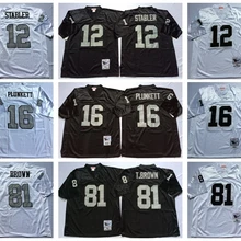 Стилизованный, Окленд Тим коричневый stabler Jim Plunkett возврат для мужчин Джерси