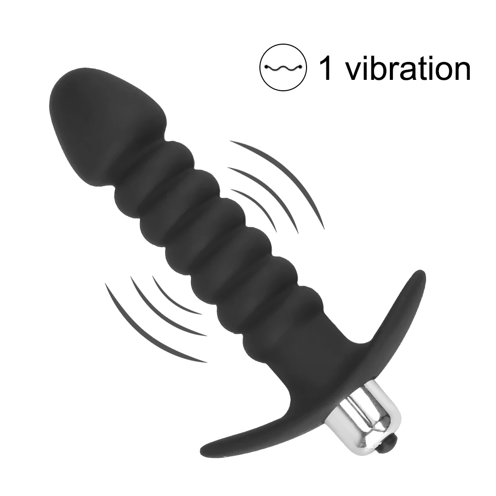 Plug anal vibrant en silicone pour stimulation clitoridienne_voghion.com