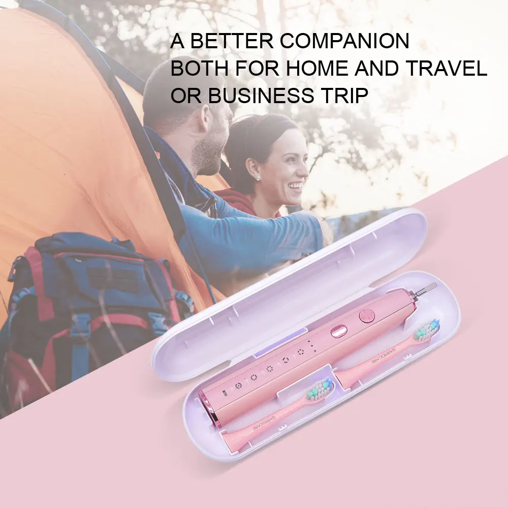 Sarmocare Ultrasonic Sonic Electric Toothbrush Rechargeable S600 5 models Wireless IPX7 Waterproof Vibrator For Toothbrushes Sarmocare Ultrasonic Sonic Electric Toothbrush Rechargeable S600 5 models Wireless IPX7 Waterproof Vibrator For Toothbrushes