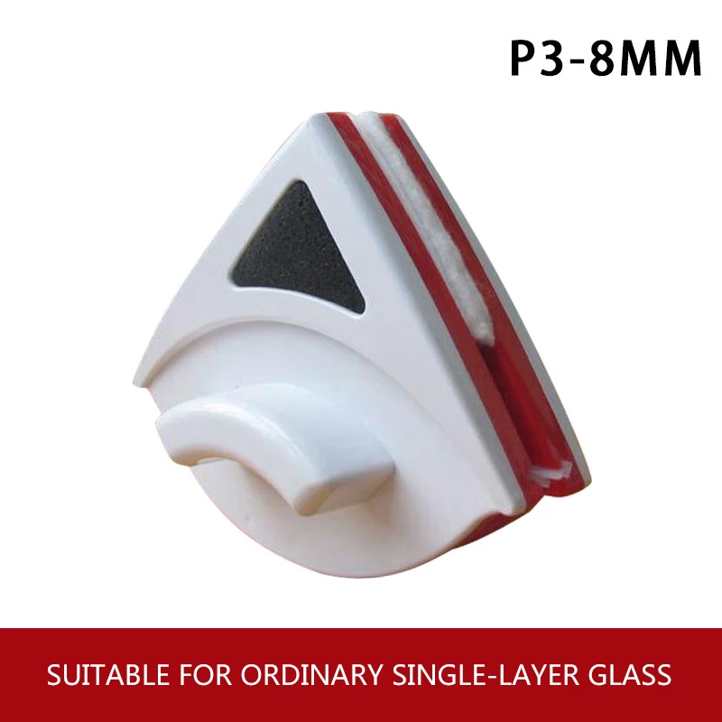 Red 3-8mm Магнитные очистители окон бытовые чистящие инструменты Двусторонняя Бытовая щетка для очистки стекла для ванной кухни 3-30 мм - Цвет: Red 3-8mm