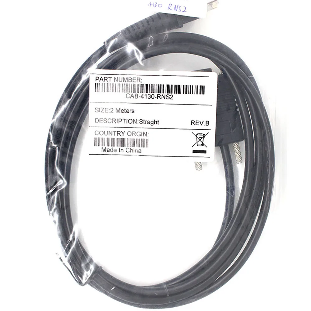Reta com Cabo do Scanner de Código de Barras para Datalogic Scanner de Código de Barras 2m em Linha Gd4400 2130 Leitor 5pcs Rs232 D100 D130 Gd4130 - Imagem 6