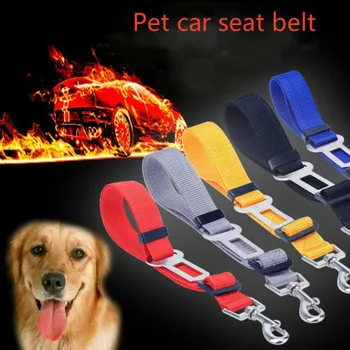 

Pet Dog Cat Car Seat Belt Rope Adjustable Harness Seatbelt Lead Leash for Small Medium Dogs Travel Clip Pet Supplies 6 Color
