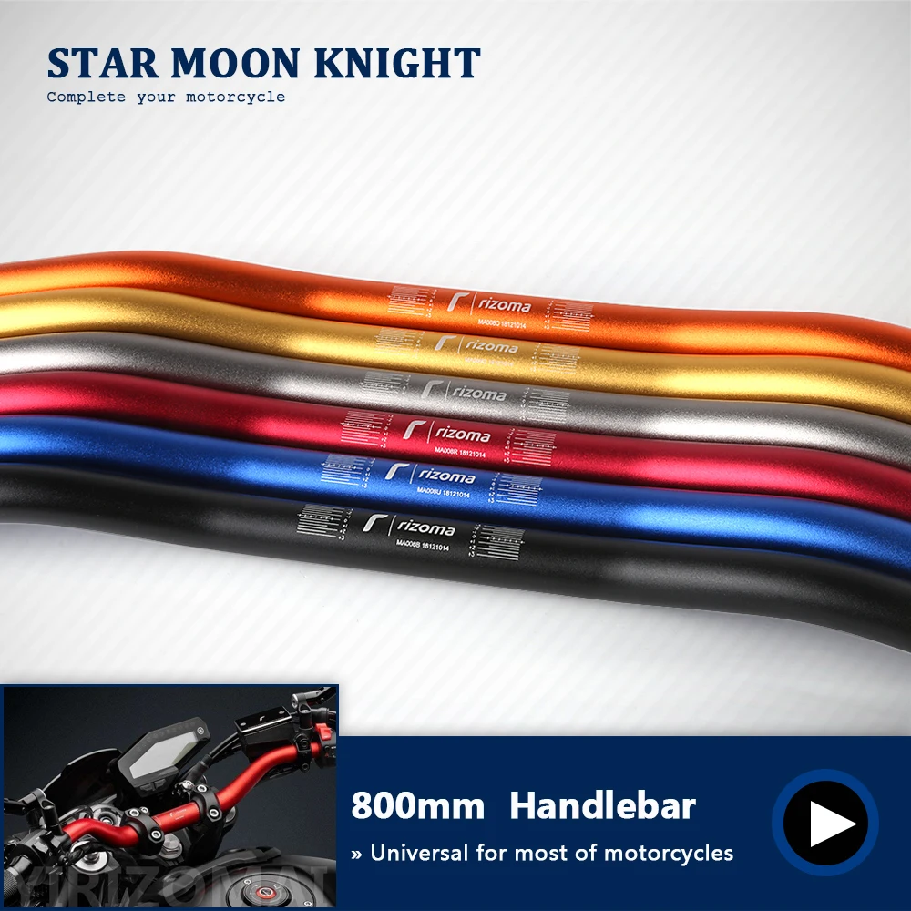 Универсальный RIZOMA мотоцикл 80 см 28 мм Rizoma руль для Yamaha MT 07 09 R1 R3 R6 R15 R25 Honda CB50R CB500X