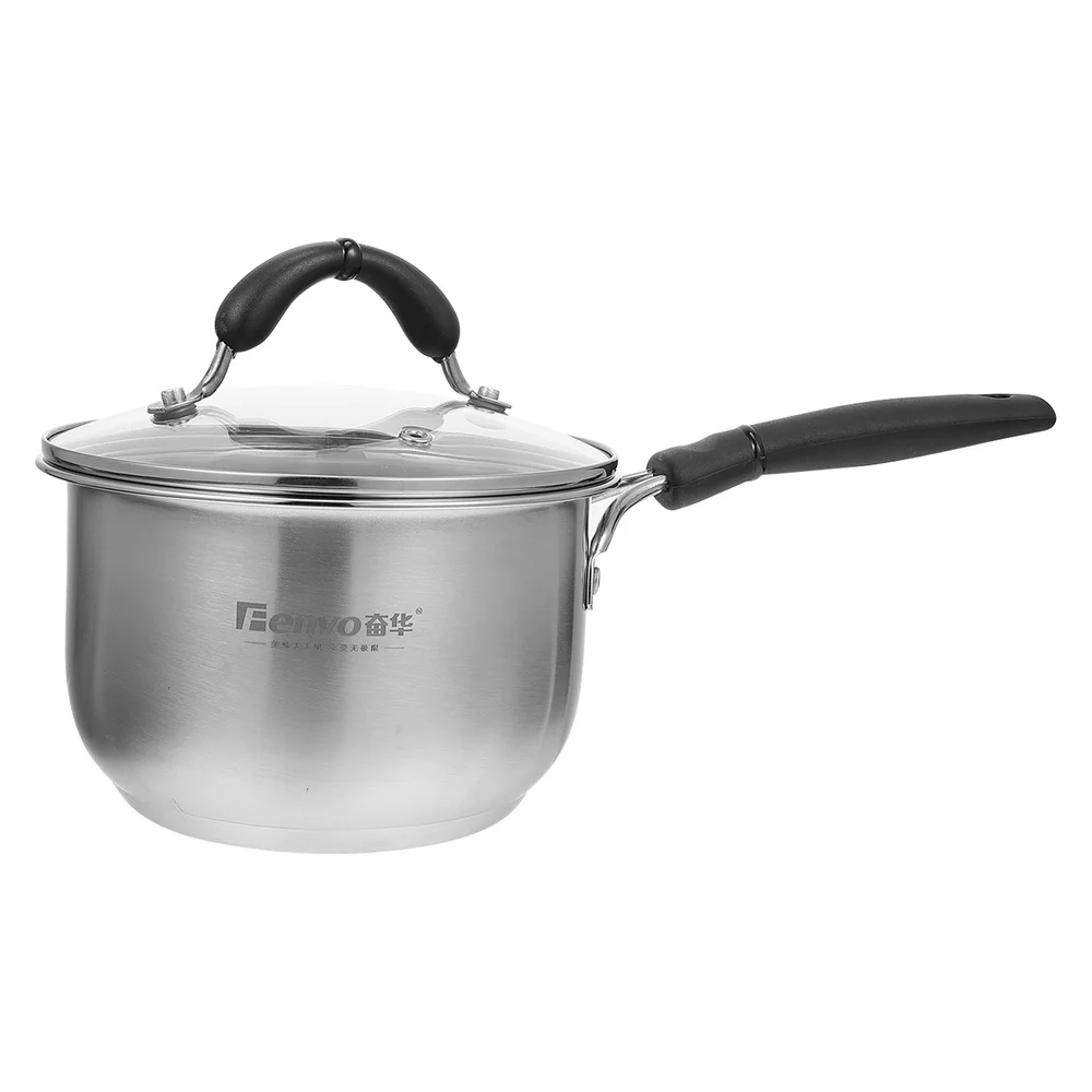 1Pc Stainless Steel Stockpot Practical Single Handle Noodle Soup Pot (Silver) | Дом и - Цена: 