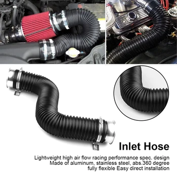 

3inch Air Intake Pipe Multi Flexible Adjustable Lightweight Replacement Parts Inlet Duct Direct Fit Car Easy Install Hose