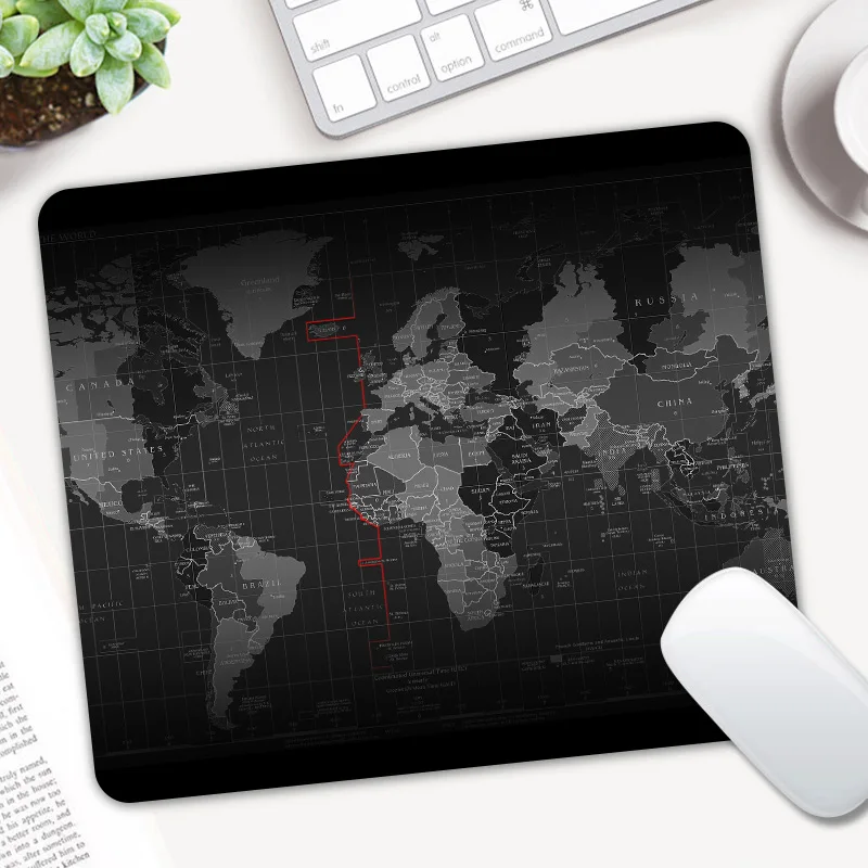 

Gaming Mouse Pad Gamer Mouse Mat Computer Mousepad World Map Natural Rubber Mause Pad Keyboard Desk Mice Mat Game