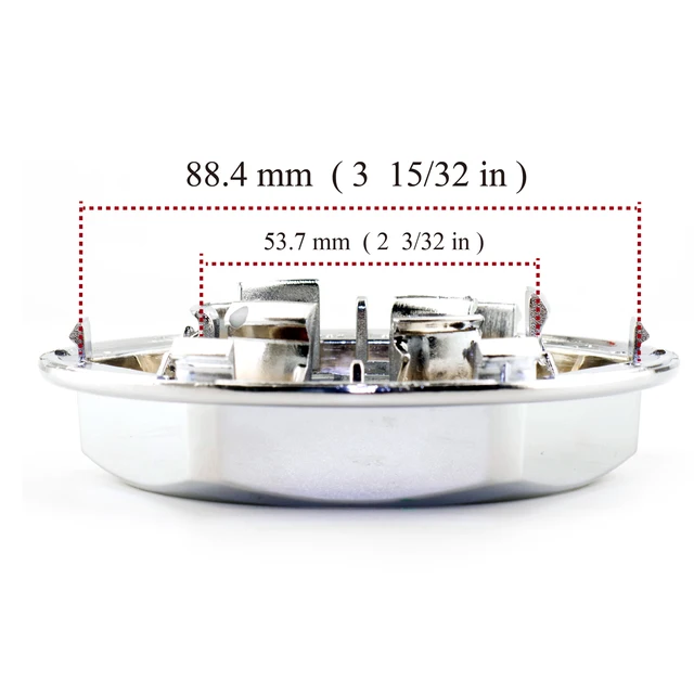 Set Di 4 Coprimozzo Centrali Universali - Diametro Esterno 54mm, Interno 49mm, Design Carbonio Per Auto