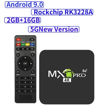 

Android 9.0 Smart TV Box RK3228A Quad Core 2G RAM 16G ROM 2.4G WiFi 4K Media Player 5G Set Top Box