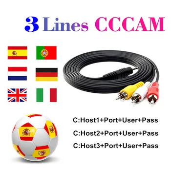 

Stable Europe cccam for 1 year Spain portugal Italy UK Satellite Receiver with cccam cline WIFI FULL HD DVB-S2 Europe 3lines