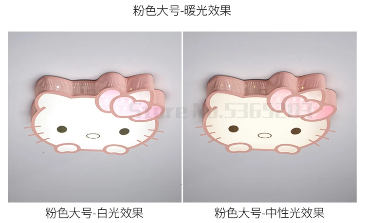 Кошка Hellokitty Мультфильм поглощает верхний светильник девушка принцесса комната hello kitty спальня лампы и фонари потолочный светильник verlichting