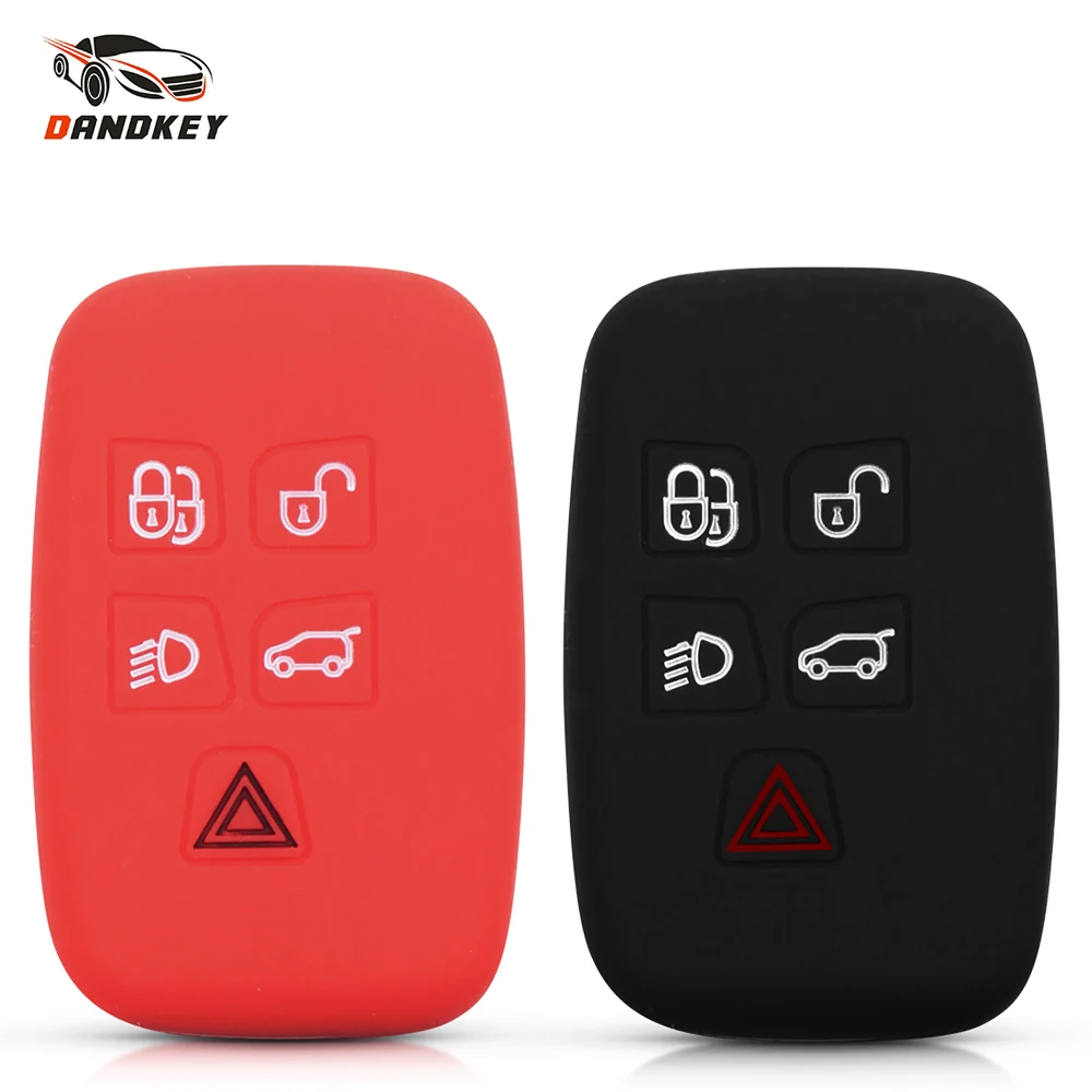 Силиконовый резиновый чехол для ключей от Dandkey Land Rover Discovery 4 Range Sport Vouge Keyless Smart Remote