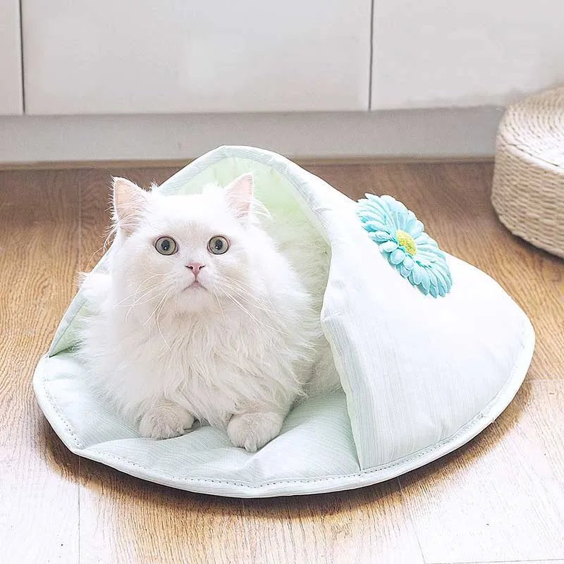 Summer Semi-closed Dog Cooling Mat Guinea Pig Cushion Pet Supplies Oxford Fabric Puppy Bed Litter Cat Sleeping Pad Slipper Nest