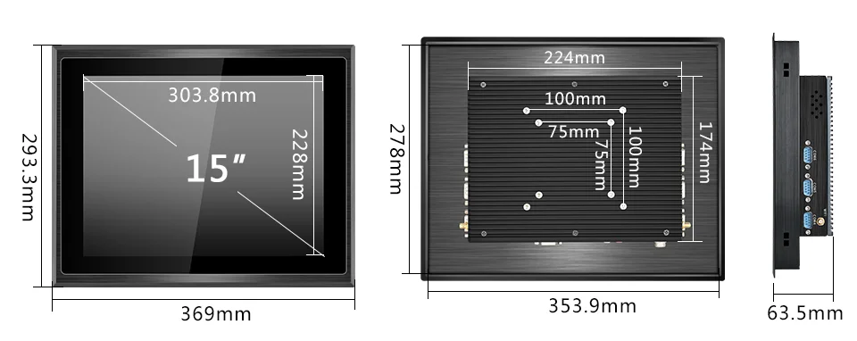 Enhance Productivity with our Fanless Industrial Panel PC - Waterproof, Dustproof, Capacitive Touchscreen, 8GB RAM, 250GB SSD - Available in 10, 12, 15, 17 Inch Options. Description Image.This Product Can Be Found With The Tag Names Barebone Mini PC, Computer Office, Industrial panel pc