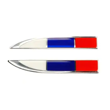 

TAIHONGYU Universal 3D Russain Flag Metal Car Side Fender Knife Stickers Emblem Badge Decals Trim Styling