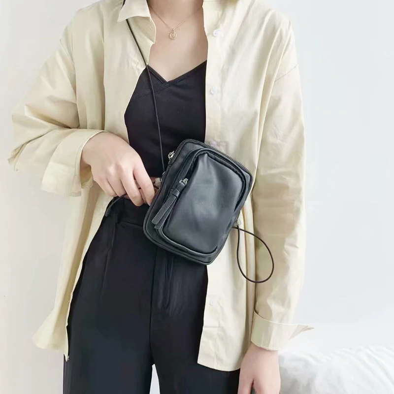 

2020 Women Mini Crossbody Phone Bag Japan Style Youth Purse PU leather Soft Chic Shoulder Bag Brand Chest Bags Ladies Waist Bag