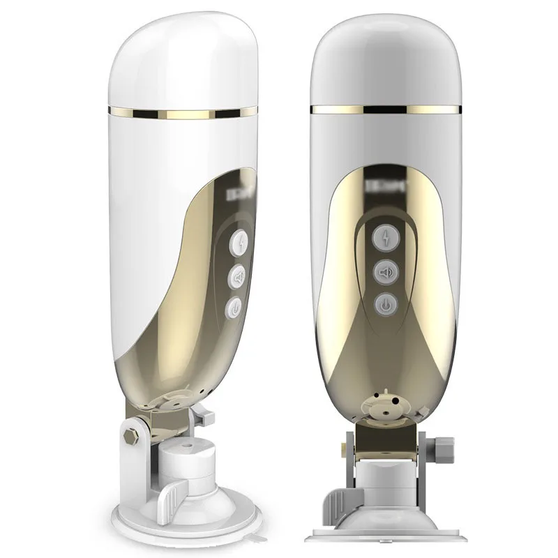  Male Masturbator Portable Soft TPE Automatic Hands Free Piston Vibration Massage Masturbation Cup V
