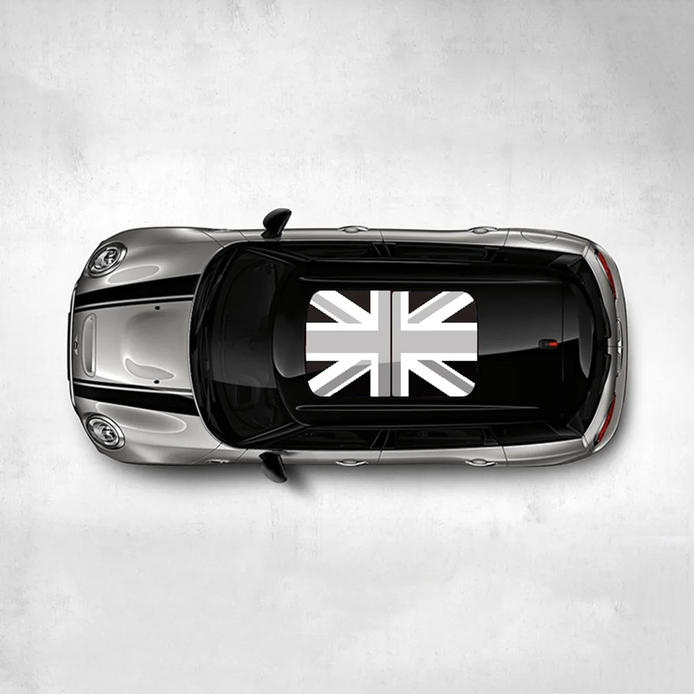 Стайлинга автомобилей наклейки на люк наклейки полосы украшения для Mini Cooper One S JCW R53 R55 R56 R61 F54 F60 земляк аксессуары - Color Name: Grey Union Jack