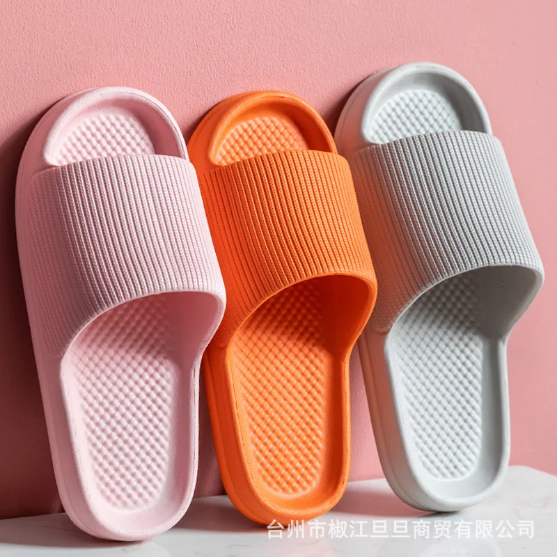 

Slippers Women's Bedroom Bath Silent Anti-Slip Men's Eva Soft Bottom Deodorant Slippers Wear-Resistant House Slippers