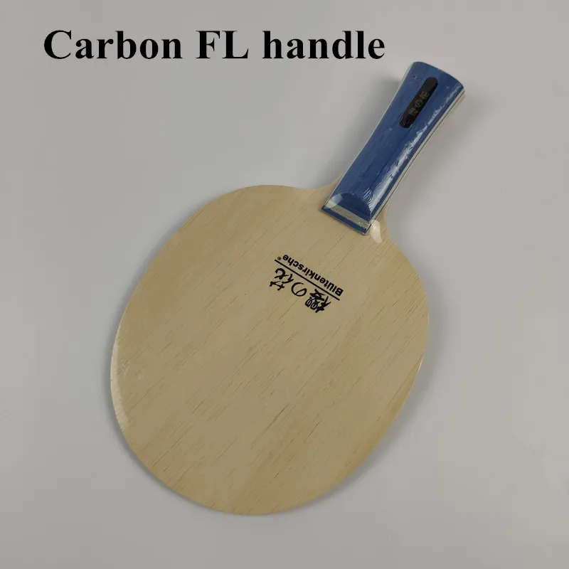 KOKUTAKU Профессиональный Деревянный/углеродный настольный теннис пинг понг лезвие(Shakehand-FL) ST для ракетки tenis de mesa Настольный теннис - Цвет: Carbon FL handle