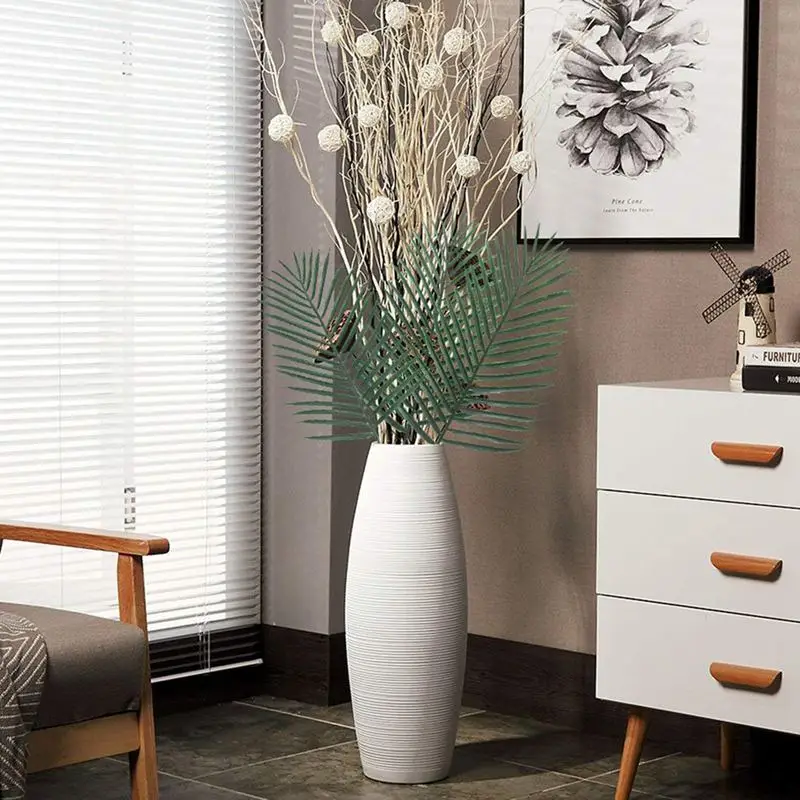 10PCS Artificial Palm Tree Faux Leaves Green Plants Greenery for Flowers Arrangement Wedding Decoration Promotion