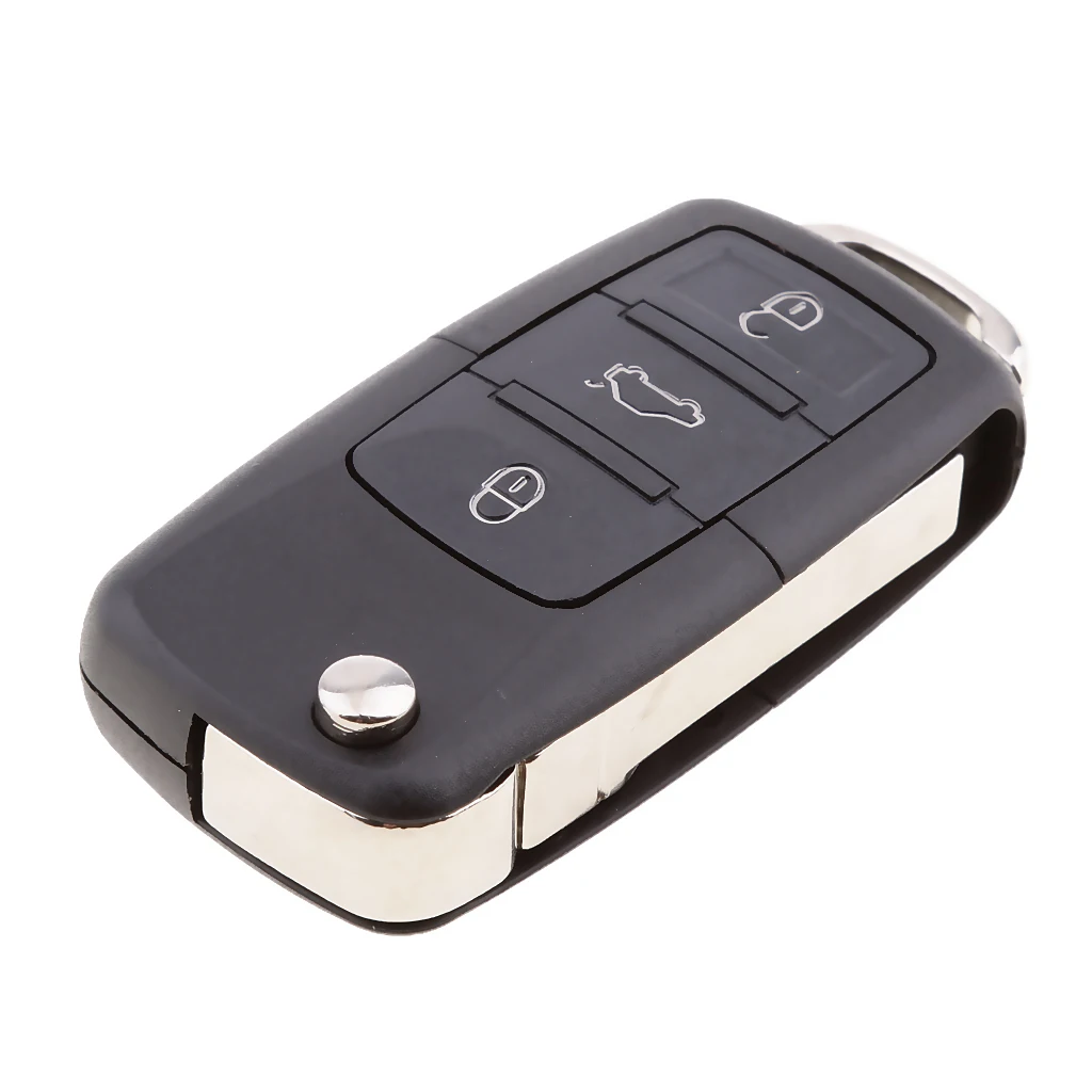 3 Buttons Remote Flip Folding Key for VW Passat 02-05 Golf 02-06 Polo 02-09