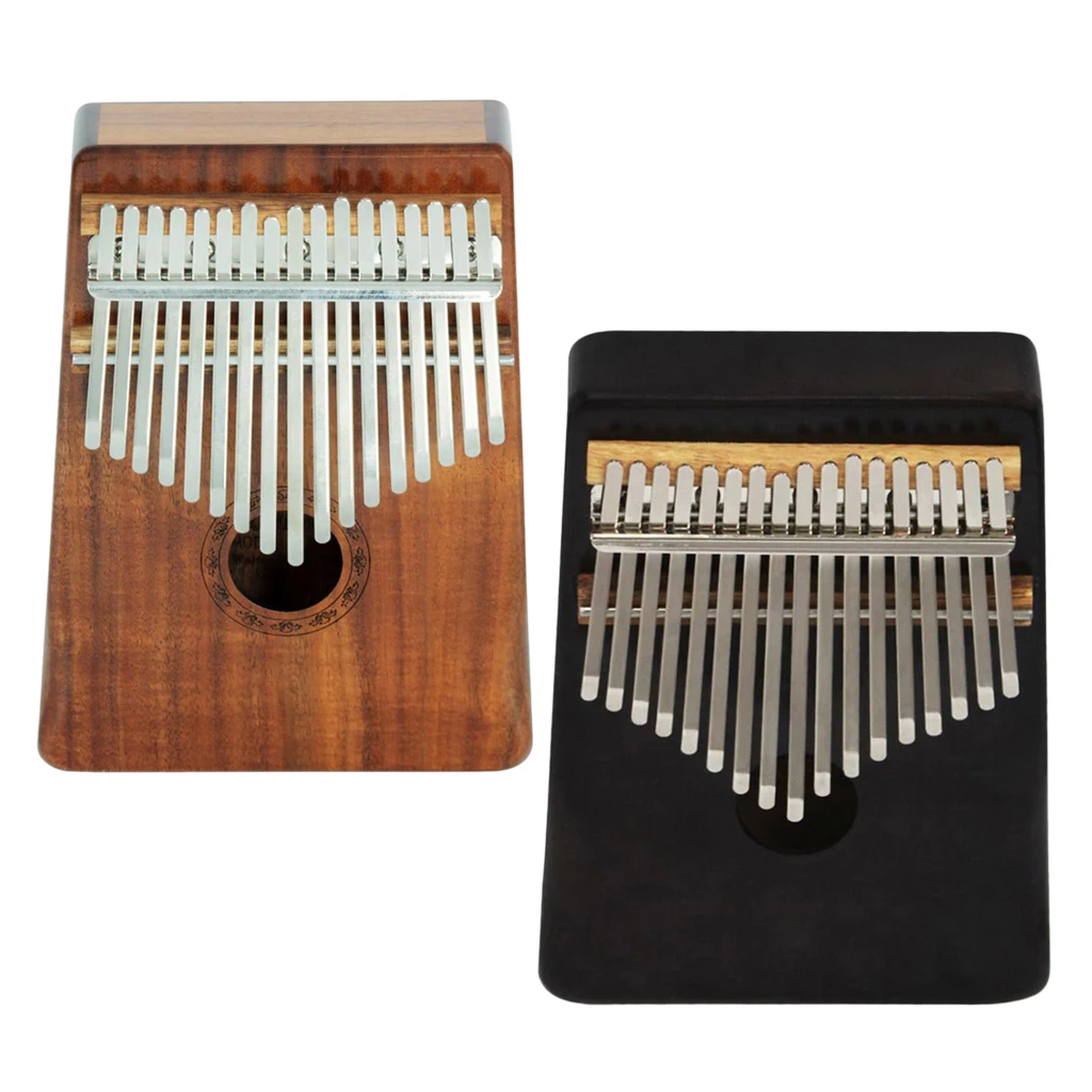 

Pack of 2 17 Keys Kalimba Mbira Thumb Piano Finger Percussion Musical Toys Gift Craft 18.6 x 13.5 x 3.6cm