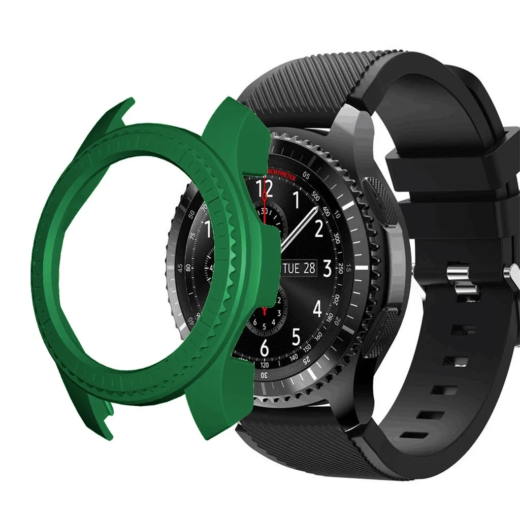 Полностью защищающий чехол для Samsung Galaxy Watch 46 мм ультратонкая жесткая рамка из