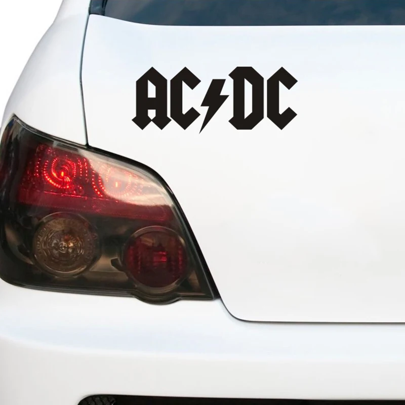 Прохладный ACDC с рисунками арт машина для тела наклейки модный акцент классическому стилю Автомобильная оконная виниловая арт узор Съемный Декор автомобилей CY014