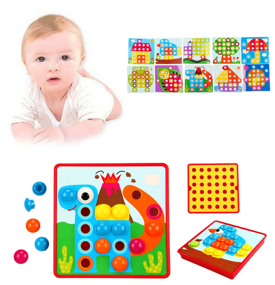 Детские головоломки, детские головоломки, 3D игрушки, композитная картина, головоломка, креативная мозаика, набор для ногтей, развивающие игры, игрушки для детей