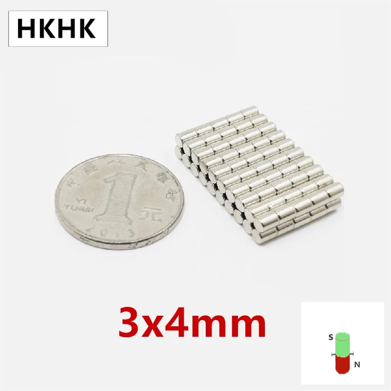 HKHK 100-5000 шт. магнит диаметром 3x4 мм 3 магнитный датчик x 4 Сильный стандарт |